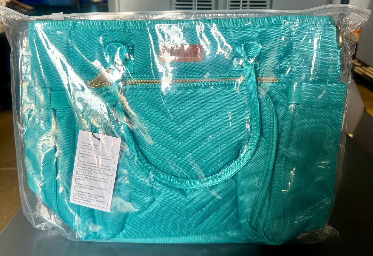 Jomddems Lunch Bag Women,Insulated Lunch Box for Women Men with Shoulder Strap,Portable Reusable Large Adults Cooler Tote Bags for Work Picnic Hiking Beach (Teal)
