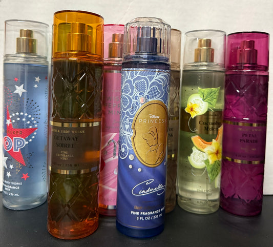 Set of 3 Bath and Body Works Fine Fragrance Mists