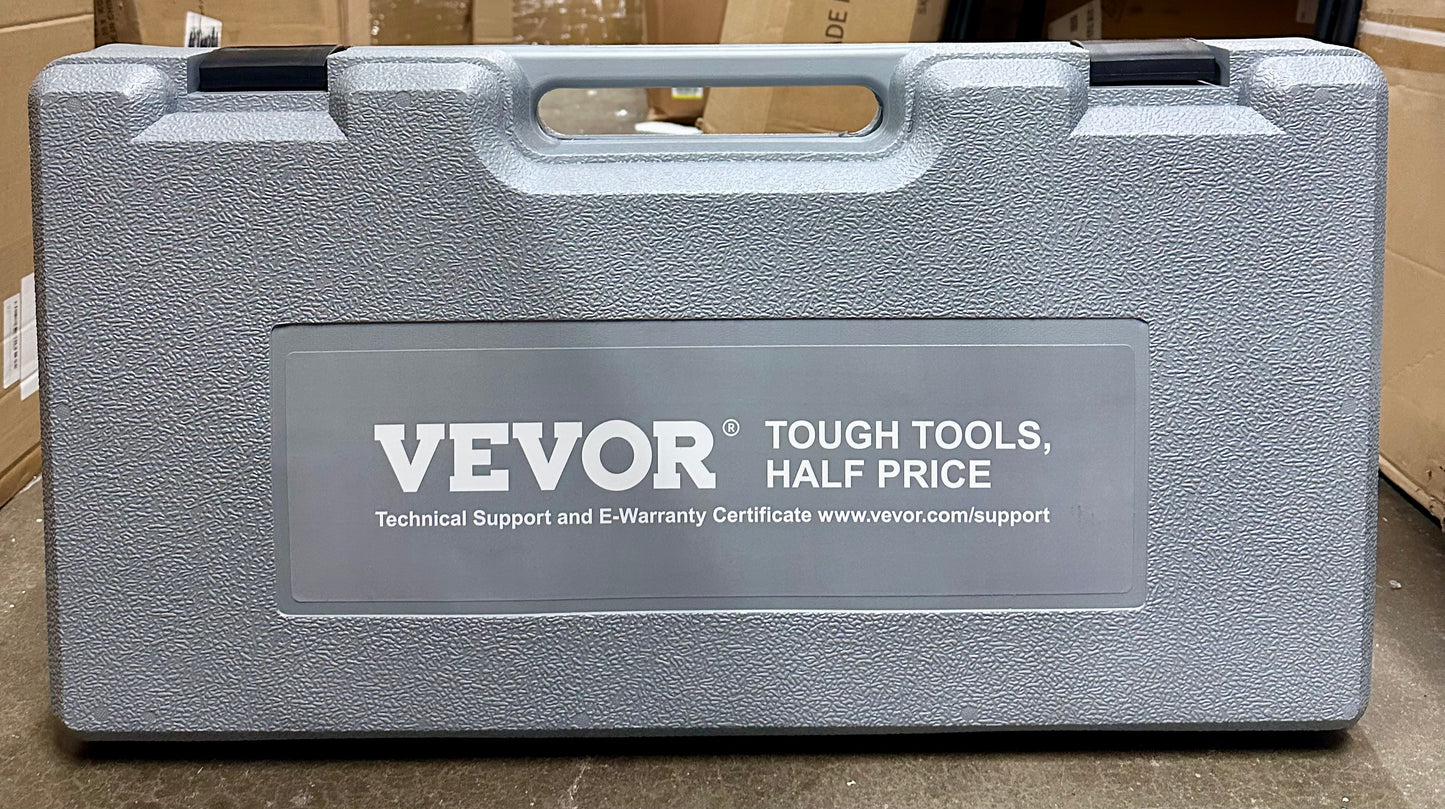 VEVOR 12 Ton Portable Hydraulic Jack with 4.6 ft/1.4 m Oil Hose, Auto Body Frame Repair Kit with Storage Case for Car Repair, Truck, Farm (G950)