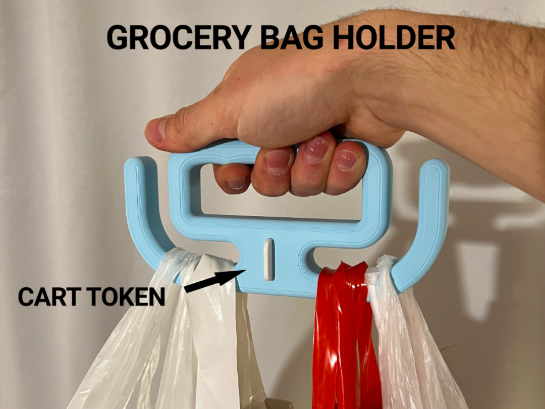 Large Sized Grocery Bag Holder (With & Without Aldi Tokens)