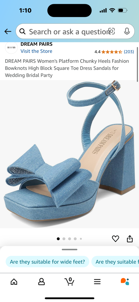 Women's Platform Chunky Heels Fashion Bowknots High Block Square Toe Dress Sandals for Wedding Bridal Party Size 8