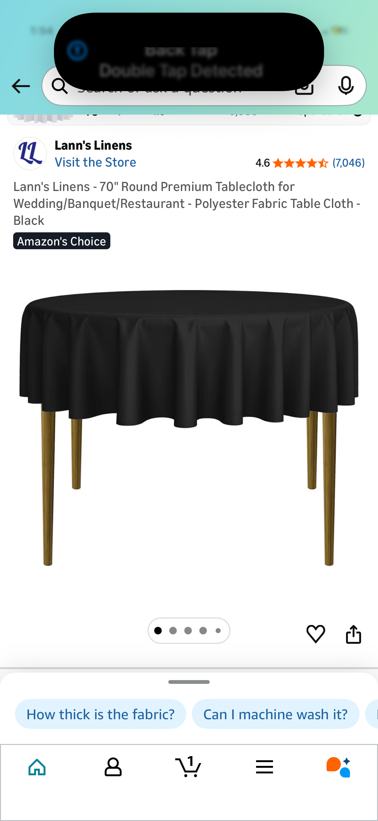 Lann's Linens - 70" Round Premium Tablecloth for Wedding/Banquet/Restaurant - Polyester Fabric Table Cloth - Black