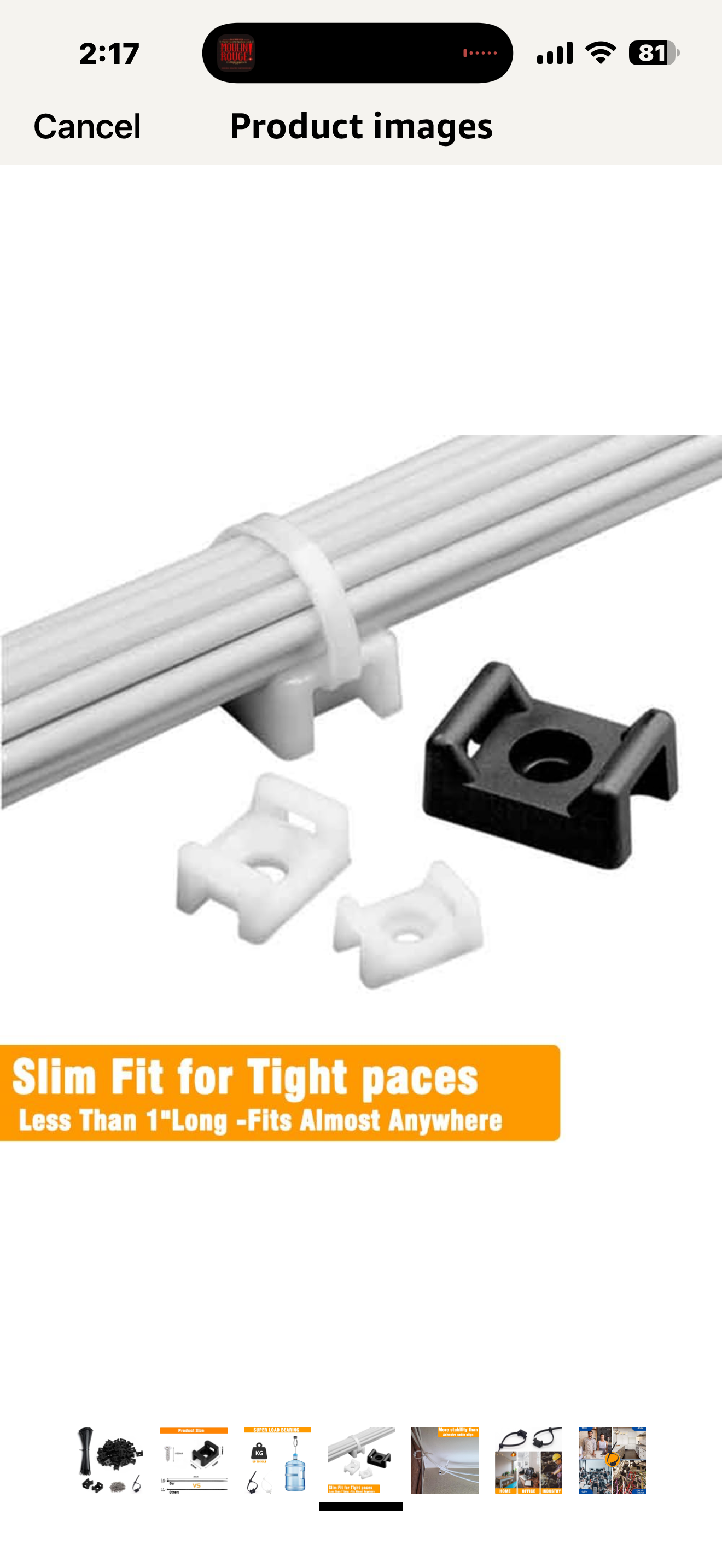 120 Set Black Cable Zip Tie Mounts Kit Wire Clips Organizer Holders Clamps with 0.9Inch Saddle Type Mounts Base with 8" Ties and Tapping Screw