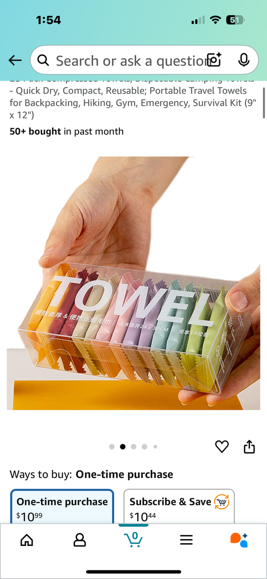 28 Pack Compressed Towels, Disposable Camping Towels - Quick Dry, Compact, Reusable; Portable Travel Towels for Backpacking, Hiking, Gym, Emergency, Survival Kit (9" x 12")