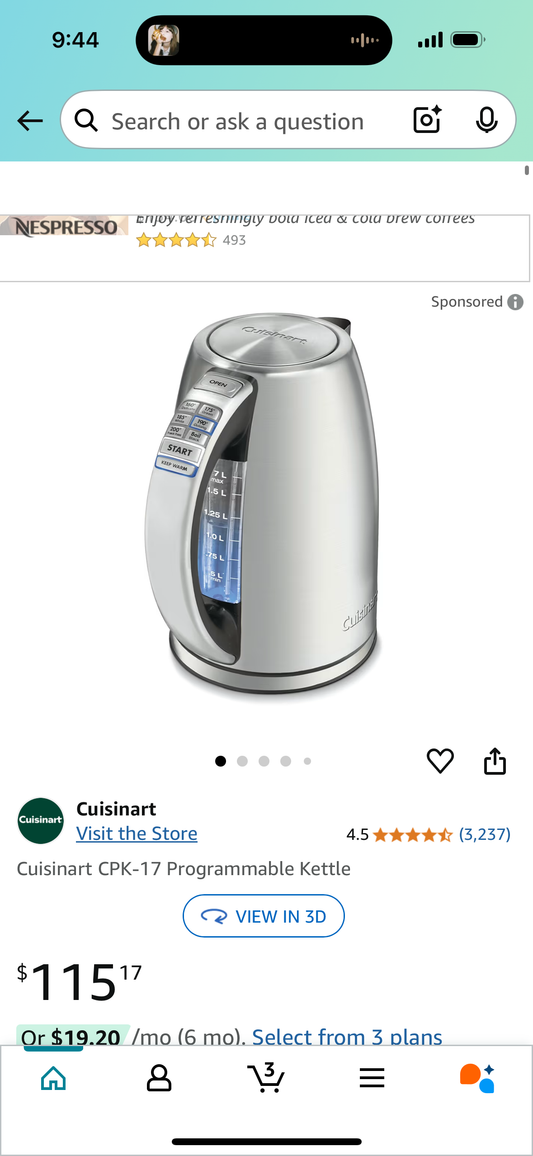 Cuisinart CPK-17 Programmable Kettle