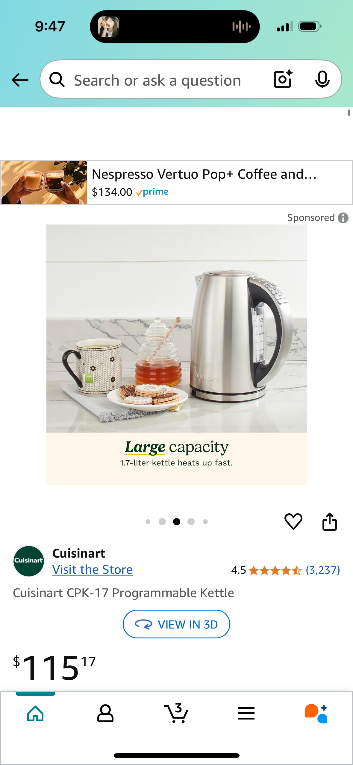 Cuisinart CPK-17 Programmable Kettle