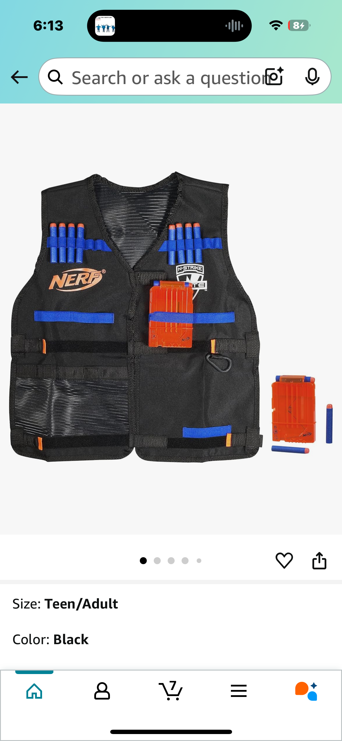 Nerf N-Strike Elite Series Tactical Vest Amazon Exclusive