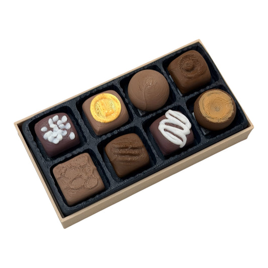 Box of Chocolates Sensory Clicker/Clicky Fidget (Beige Box)