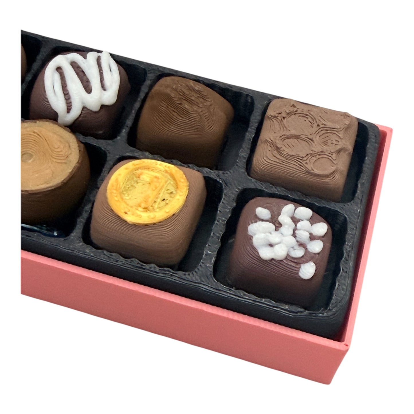 Box of Chocolates Sensory Clicker/Clicky Fidget (Pink Box)