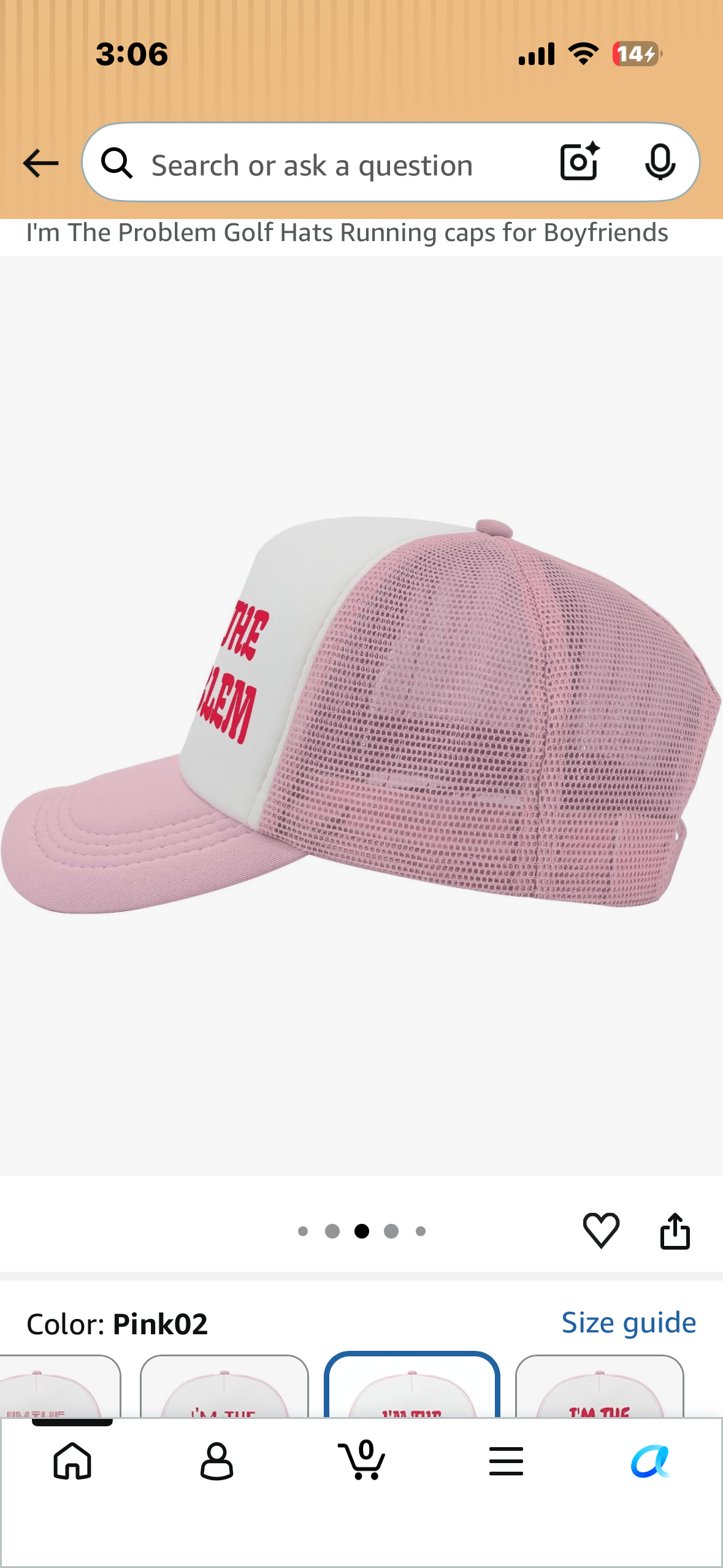 I'm The Problem Humorous Golf Hat
