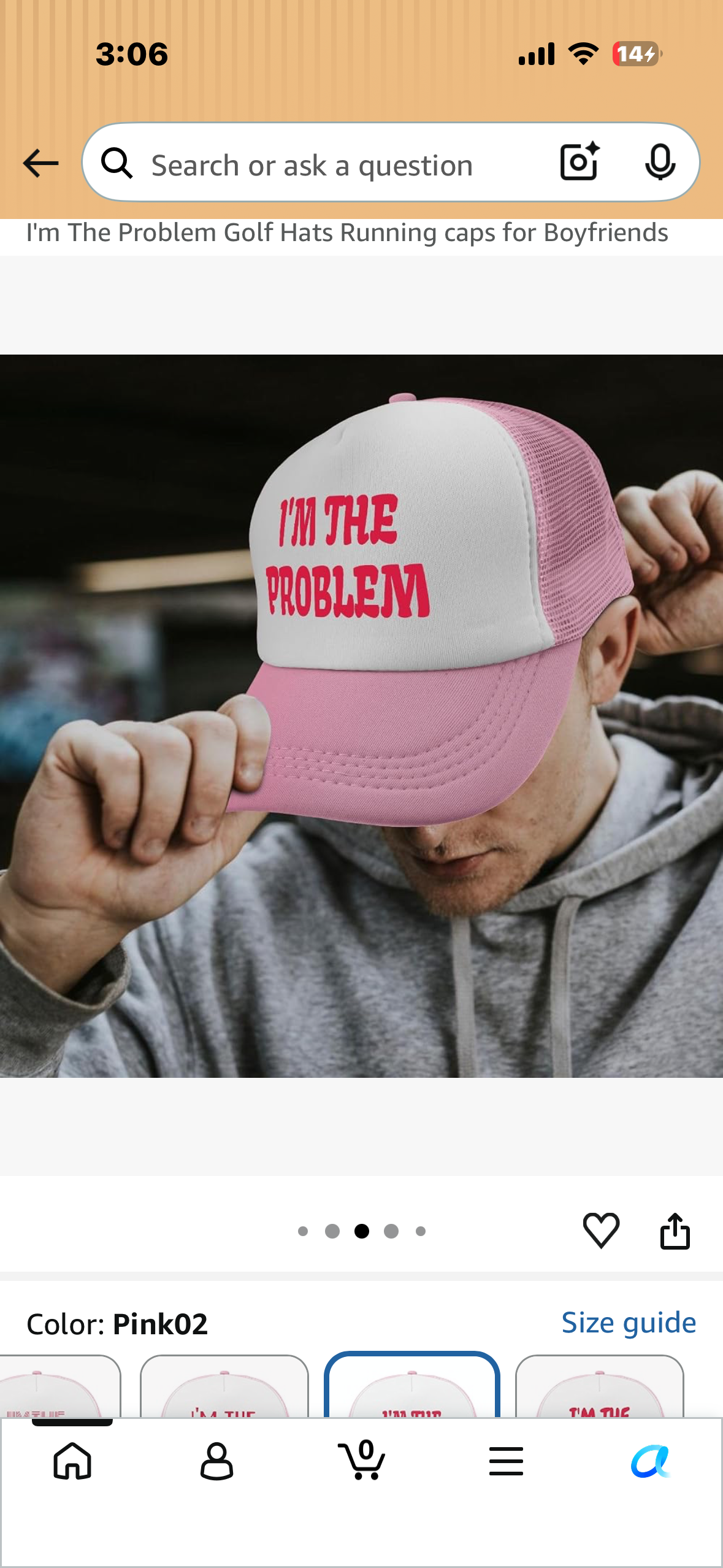 I'm The Problem Humorous Golf Hat