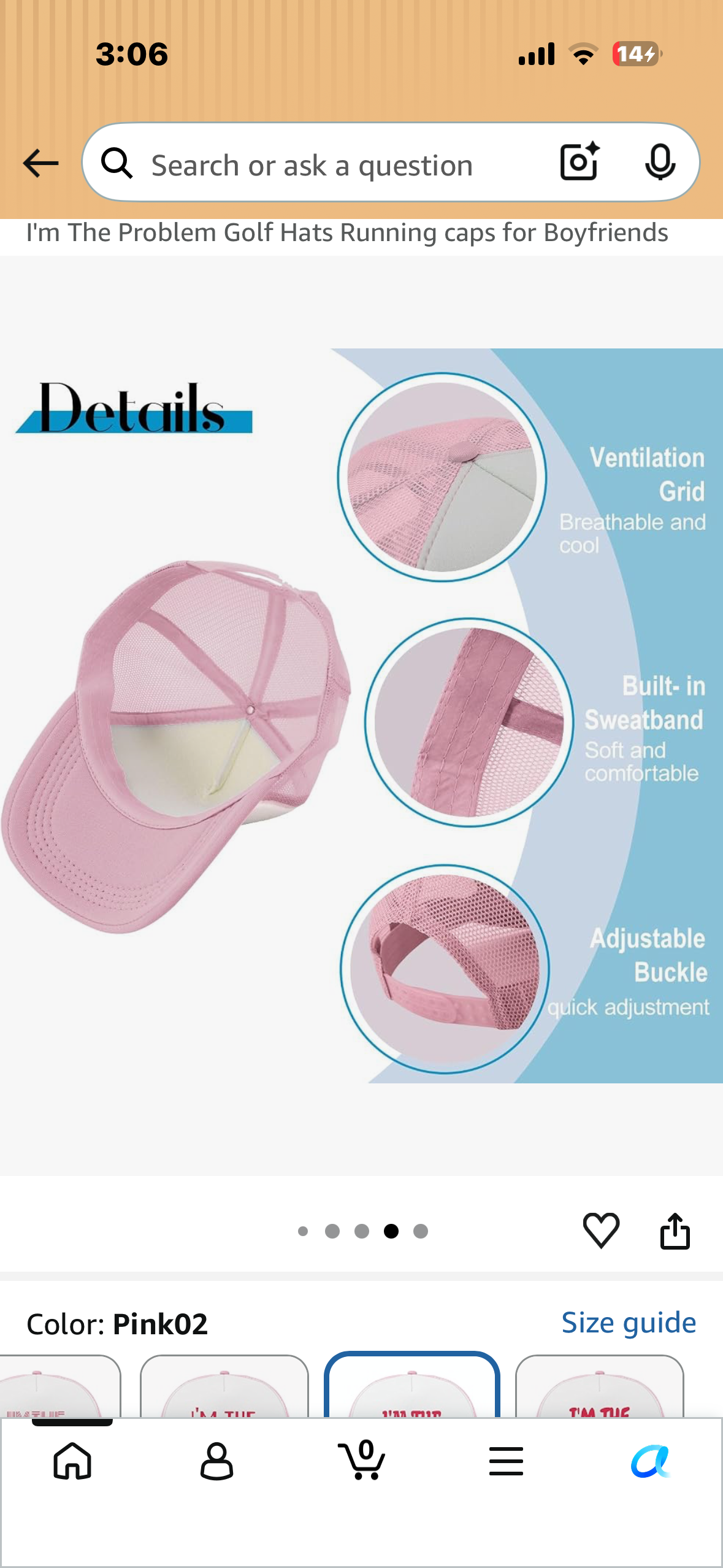 I'm The Problem Humorous Golf Hat