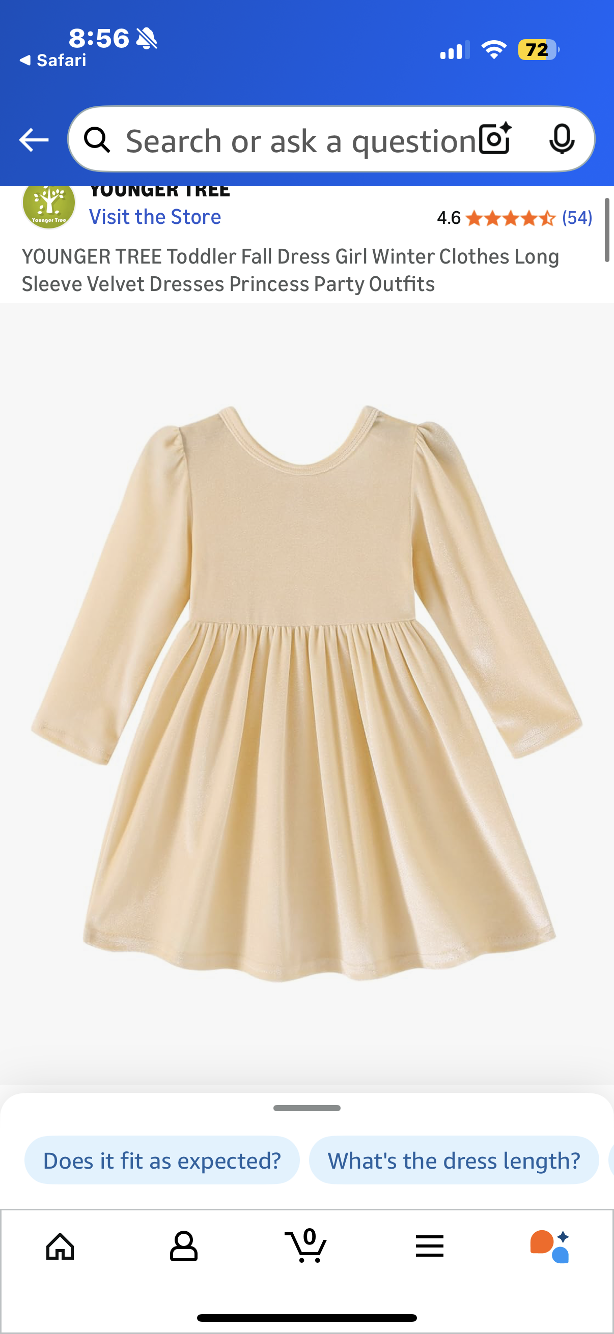 YOUNGER TREE Toddler Fall Dress Girl Winter Clothes Long Sleeve Velvet Dresses Princess Party Outfits (Size 12-18 months and 5-6 years)