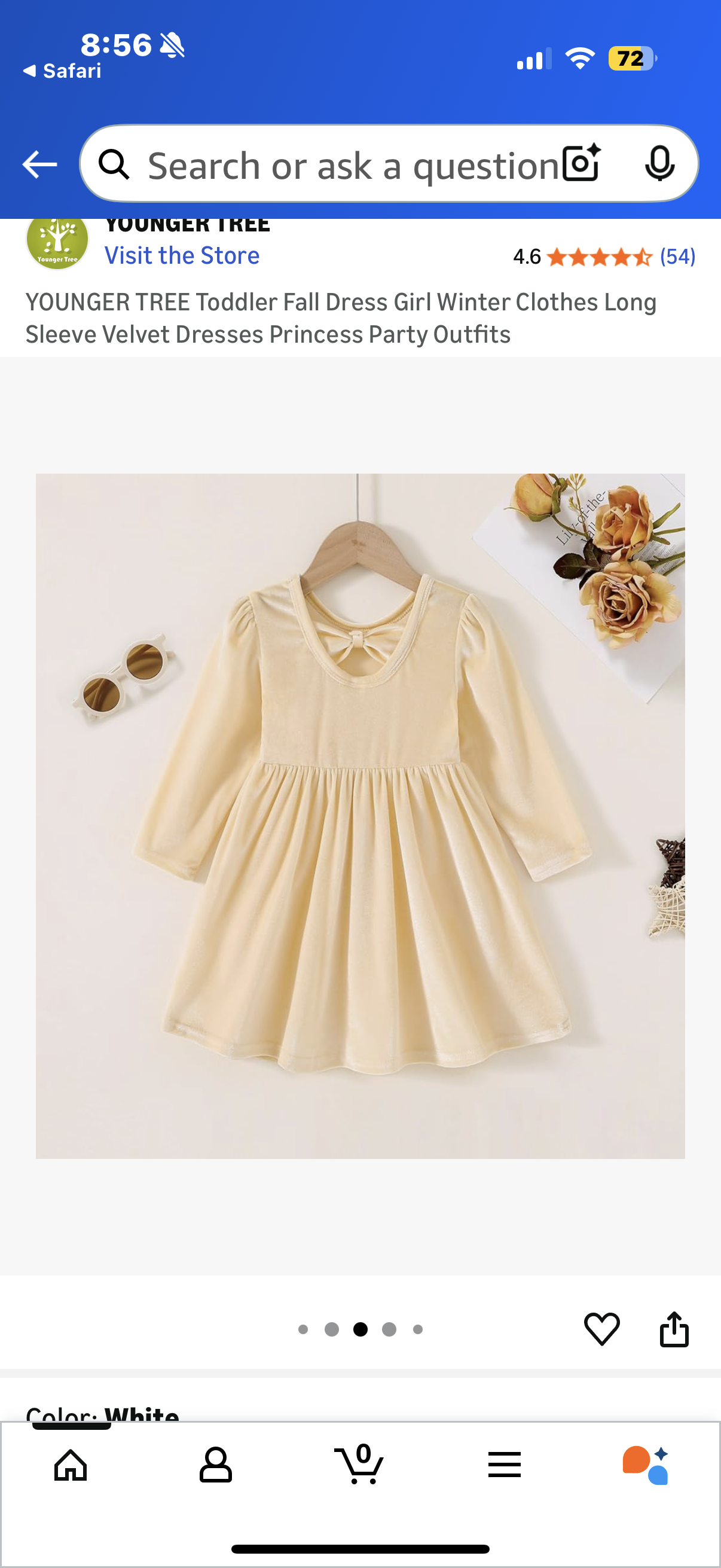 YOUNGER TREE Toddler Fall Dress Girl Winter Clothes Long Sleeve Velvet Dresses Princess Party Outfits (Size 12-18 months and 5-6 years)