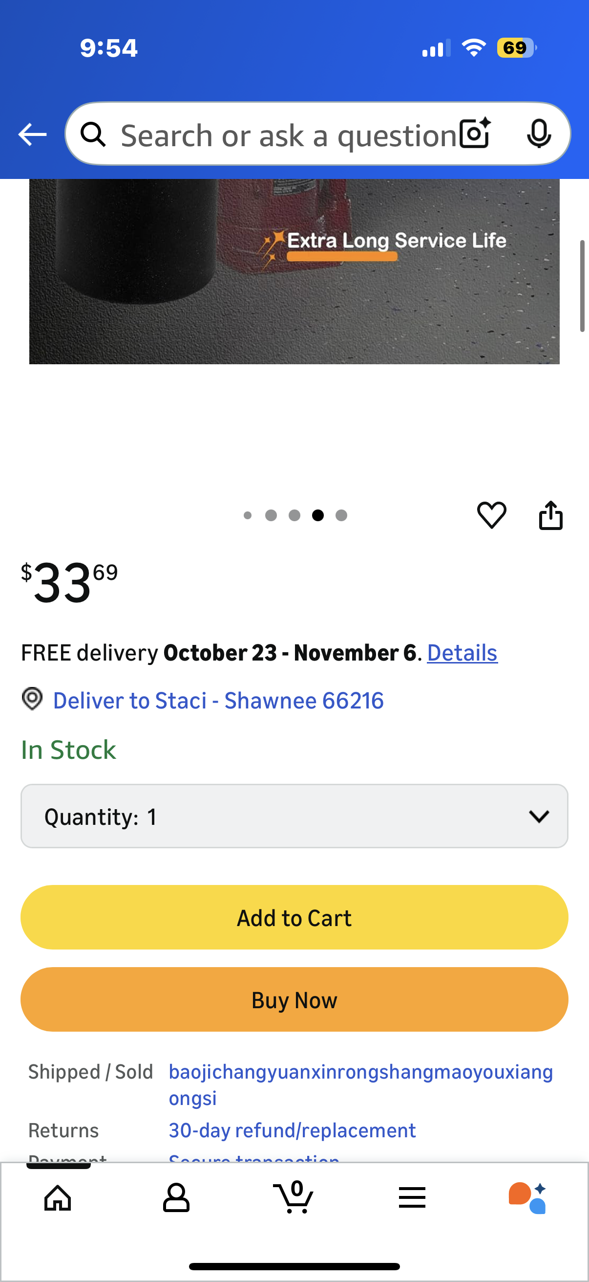 Bottle Jack Lift Extension Adapter - 3 Inch 6 Ton Capacity Bottle Jack Lifting Tool - Fits Maximum 1.25 Inch Saddle Diameter Bottle Style Jack