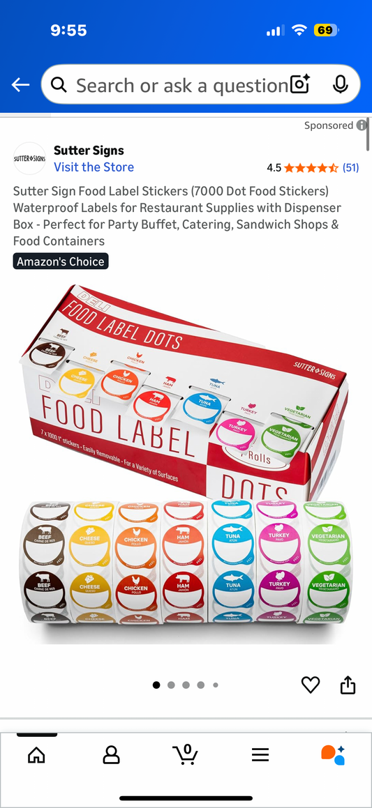 Writable Surface Food Labels