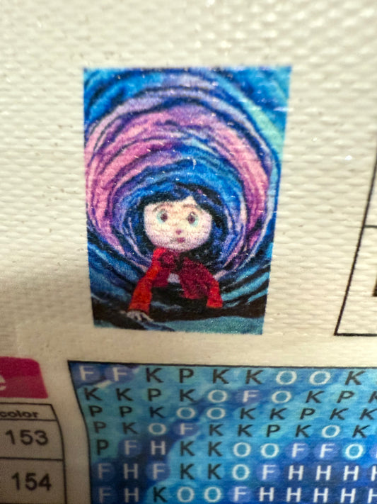 Coraline DIY Diamond Painting Kits, 5D Premium Diamond Art, Full Drill Crystal Rhinestones for Crafts, Home Office Décor