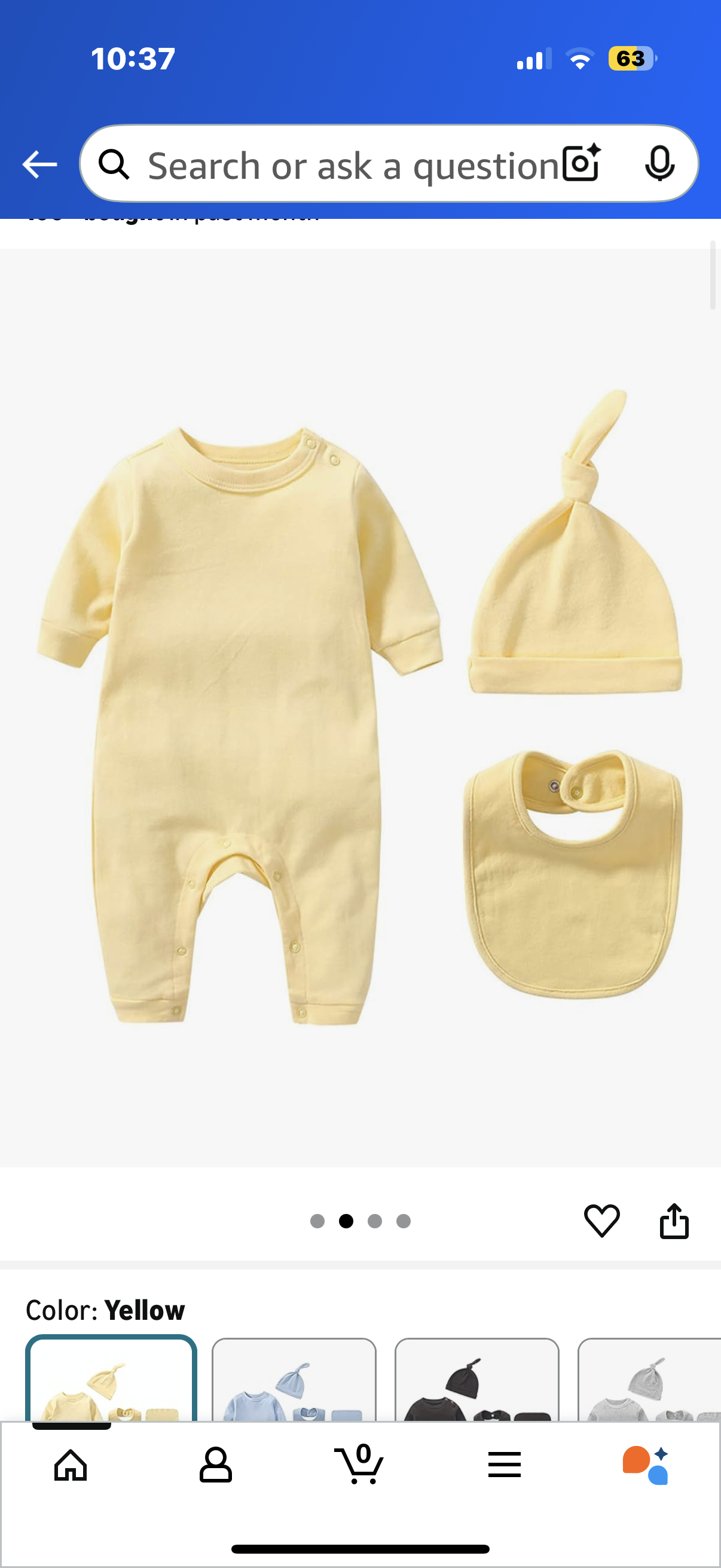 Infant Romper+Burp Cloth+Bib+Mittens+Shoes+Cap Set Breathable Healthy Fabric Tops for Baby