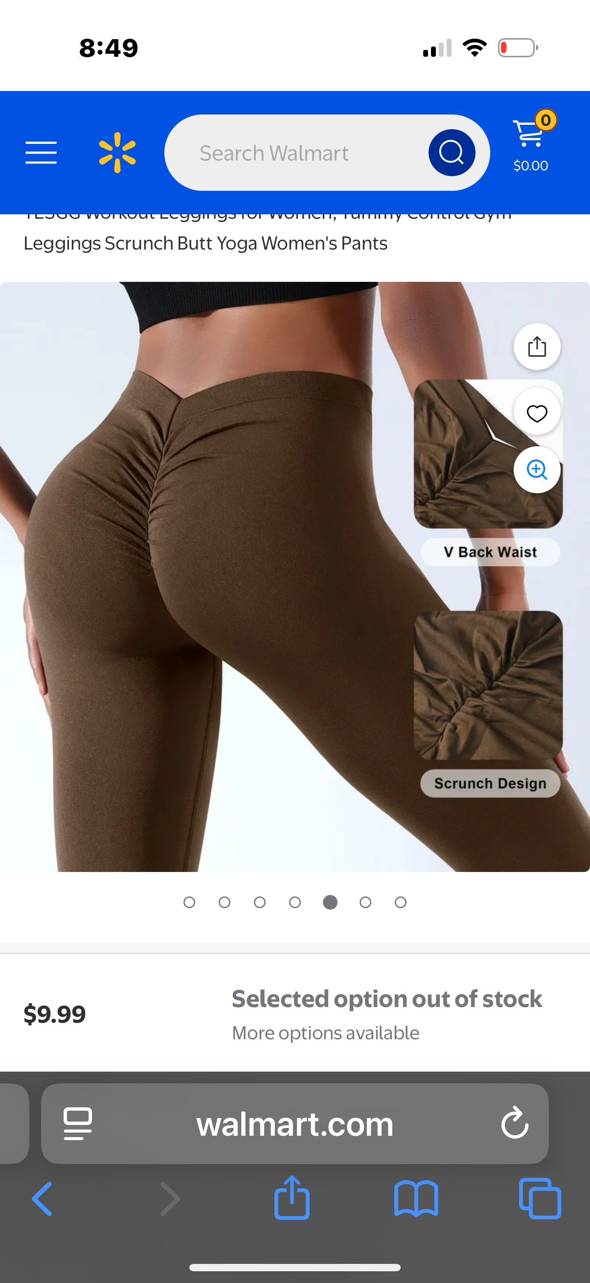 YESGG Workout Leggings for Women, Tummy Control Gym Leggings Scrunch Butt Yoga Women's Pants (Size Small)