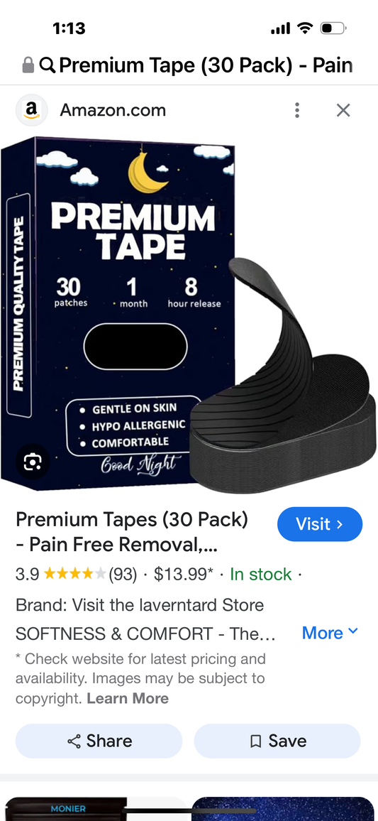 Premium Tapes (30 Pack) - Pain Free Removal, Hypoallergenic, Latex Free & Gentle On Skin - Skin Friendly Adhesive Cotton Tape