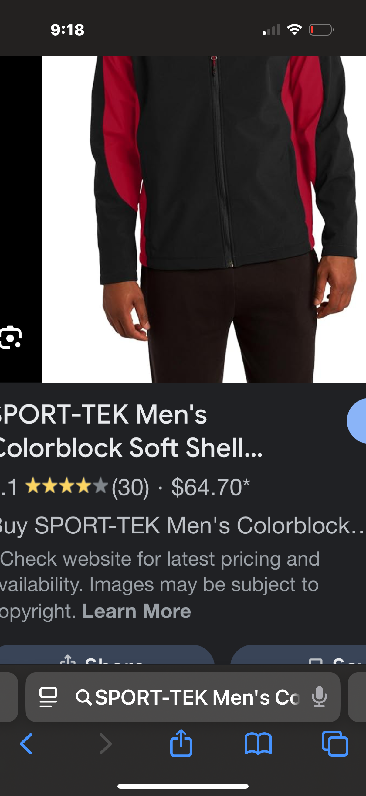 SPORT-TEK Men's Colorblock Soft Shell Jacket