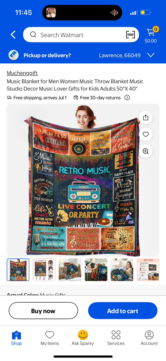 Wieamiawia Music Blanket for Men Women Music Throw Blanket Music Studio Decor Music Lover Gifts for Kids Adults 50"X 40"