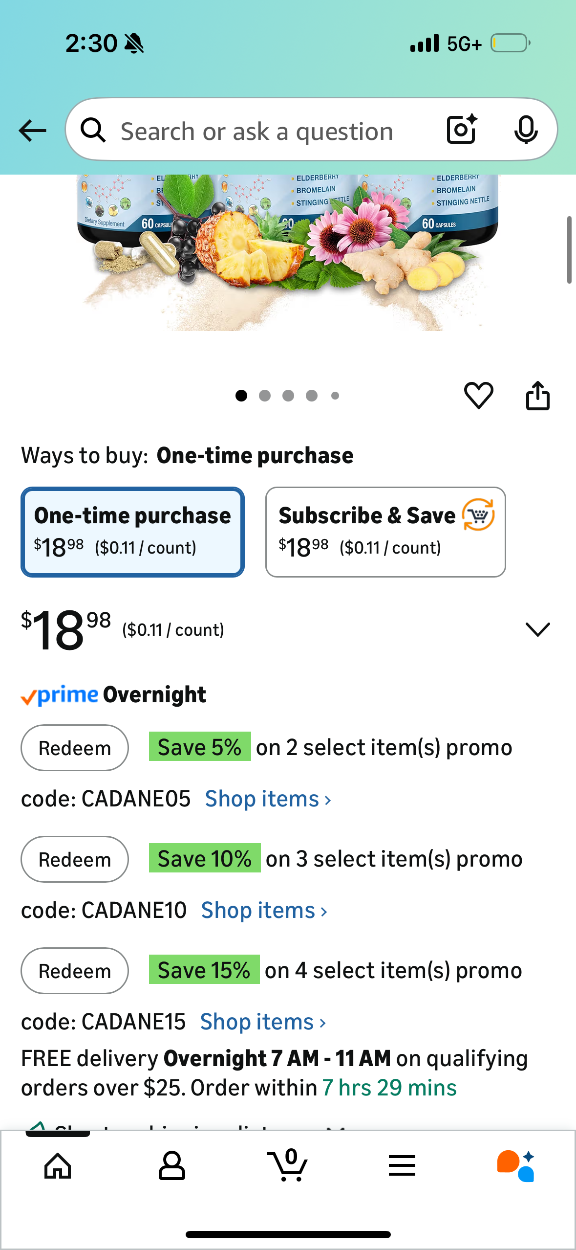 Organic Cadane 3 Packs 60 Capsules Quercetin Extract Capsules - Support Immune System - Combined with Elderberry, Bromelain, Ginger, Echinacea & More - 3 Month Supply