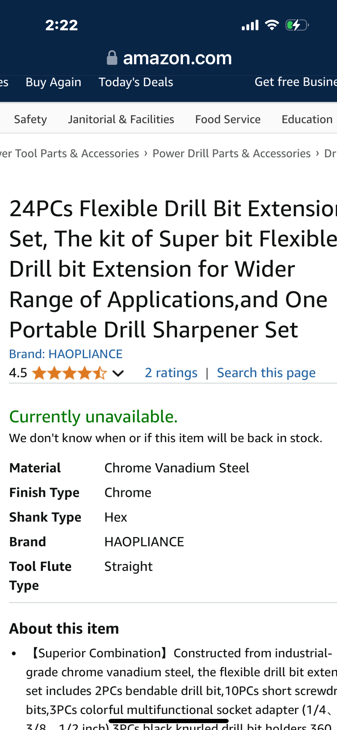 HAOPLIANCE 24PCs Flexible Drill Bit Extension Set, The kit of Super bit Flexible Drill bit Extension for Wider Range of Applications,and One Portable Drill Sharpener Set