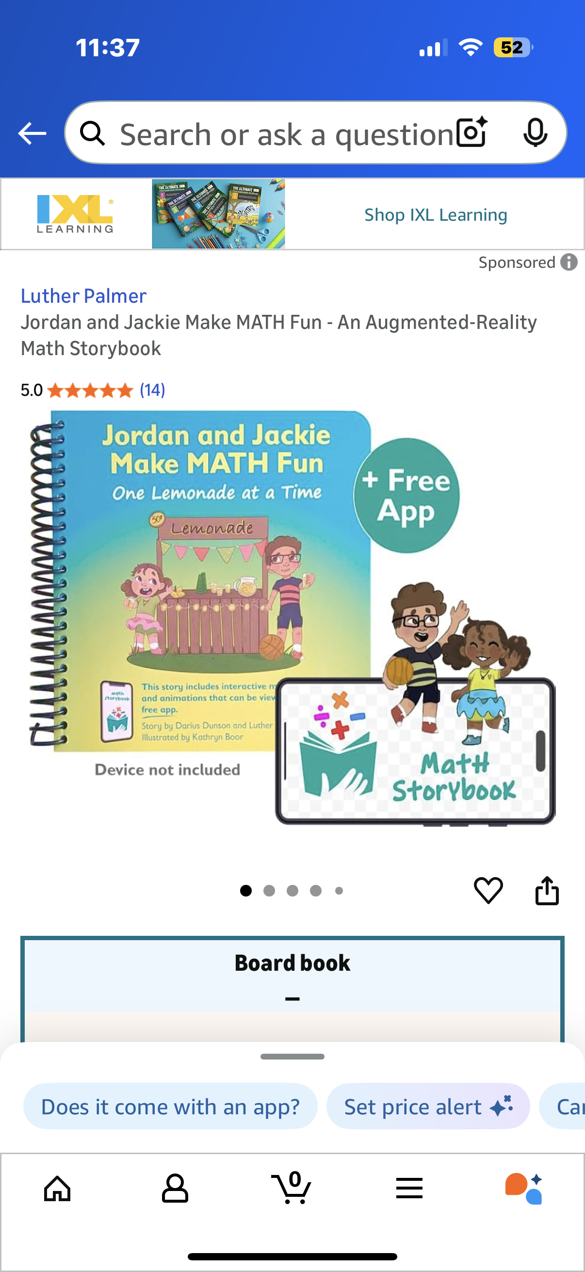 Jordan and Jackie Make MATH Fun - An Augmented-Reality Math Storybook
