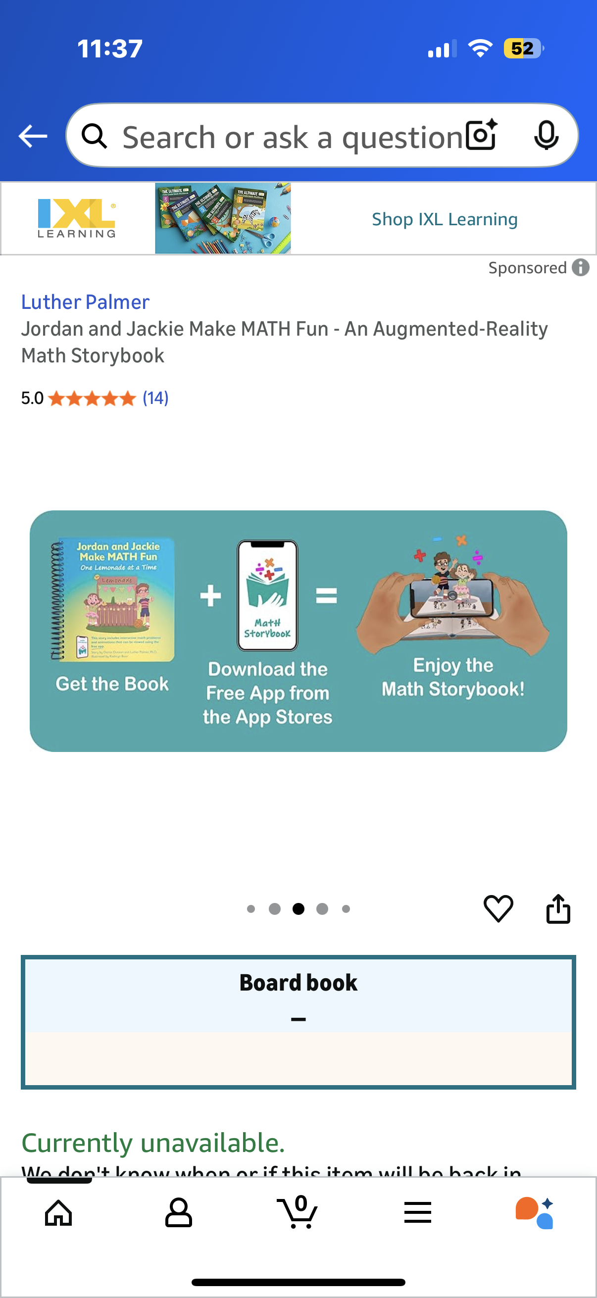 Jordan and Jackie Make MATH Fun - An Augmented-Reality Math Storybook