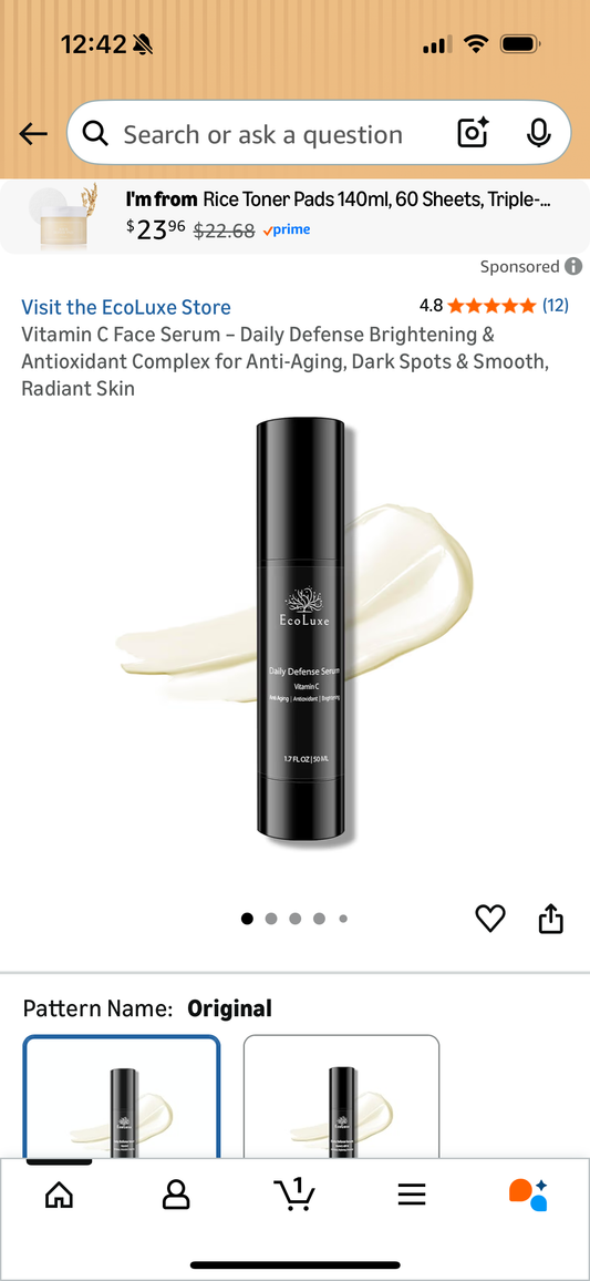 Vitamin C Face Serum – Daily Defense Brightening & Antioxidant Complex for Anti-Aging, Dark Spots & Smooth, Radiant Skin