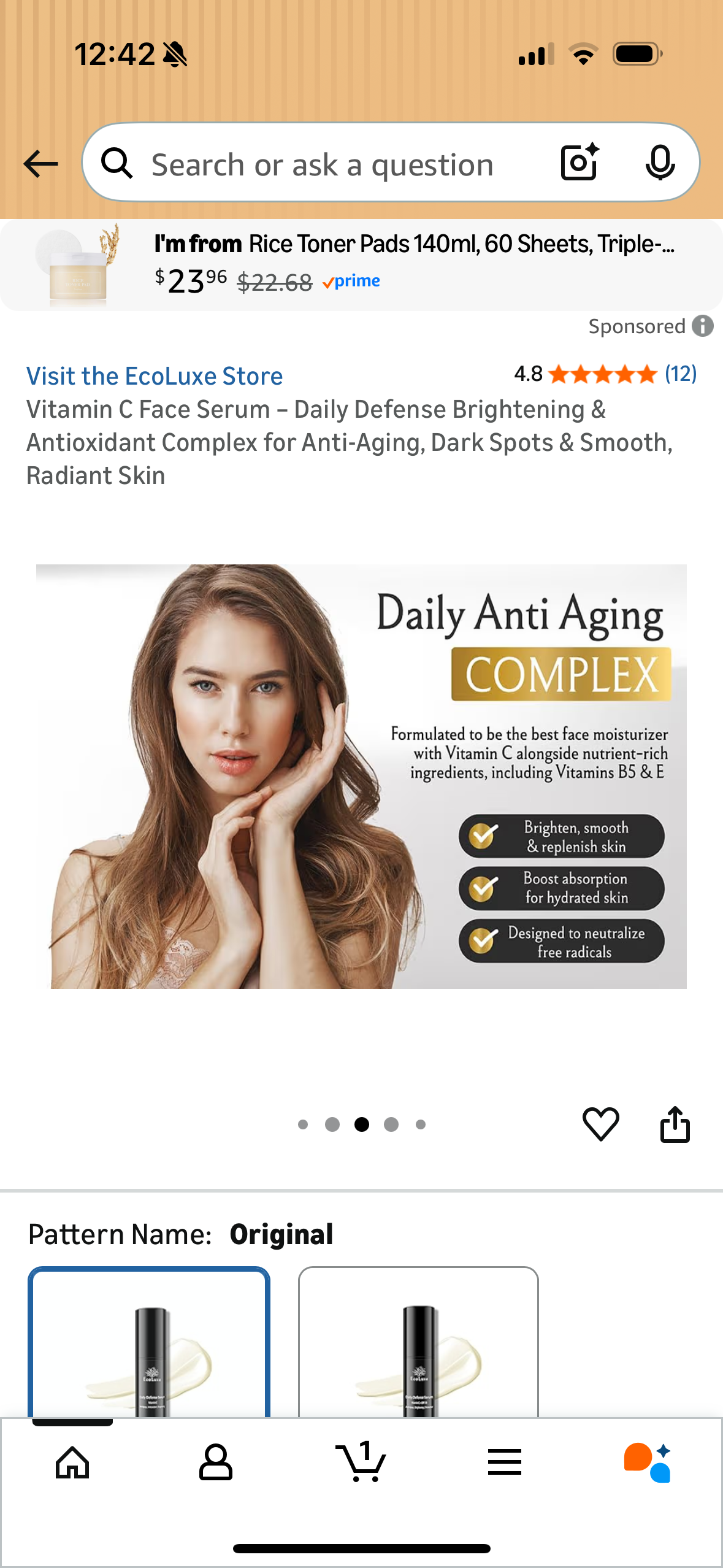 Vitamin C Face Serum – Daily Defense Brightening & Antioxidant Complex for Anti-Aging, Dark Spots & Smooth, Radiant Skin