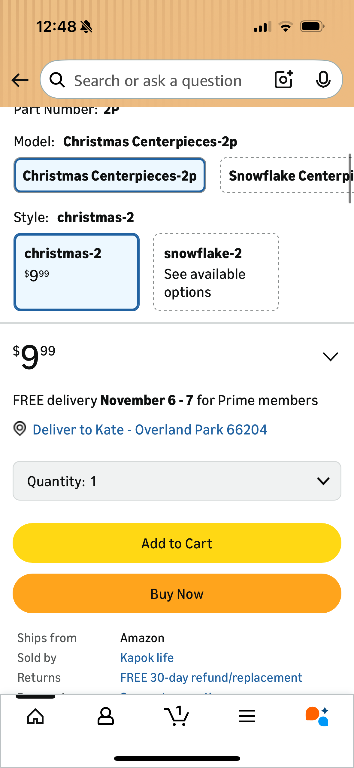 ALISSAR 2-Pack Christmas Centerpieces-Holiday Table Decorations for Home Decor Birthday during Christmas