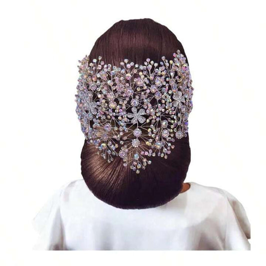 ZHENM Headband for Brides Bridal Headpieces for Wedding Rhinestone Bridal Hair Accessories (Colorful)