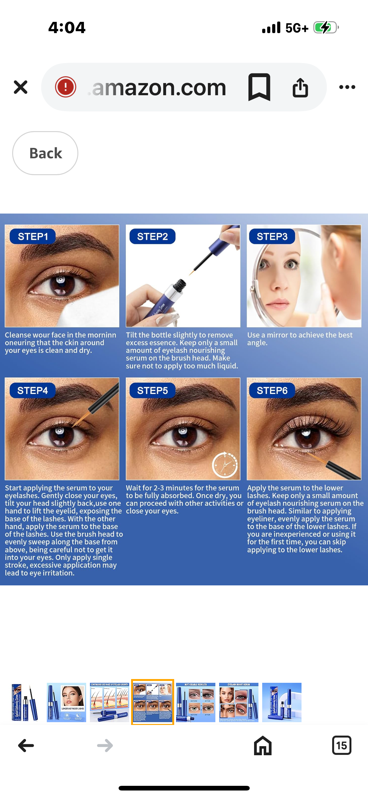 ‼️2 for $3‼️Lash Serum, Rapid Eyelash Growth Serum, Eyelash Serum for Eyelash Growth Thickness, Stronger, Healthier Lashes & Brows, Longer, Fuller, and Thicker Lashes, Vegan & Cruelty-Free (Dark Blue 3ML