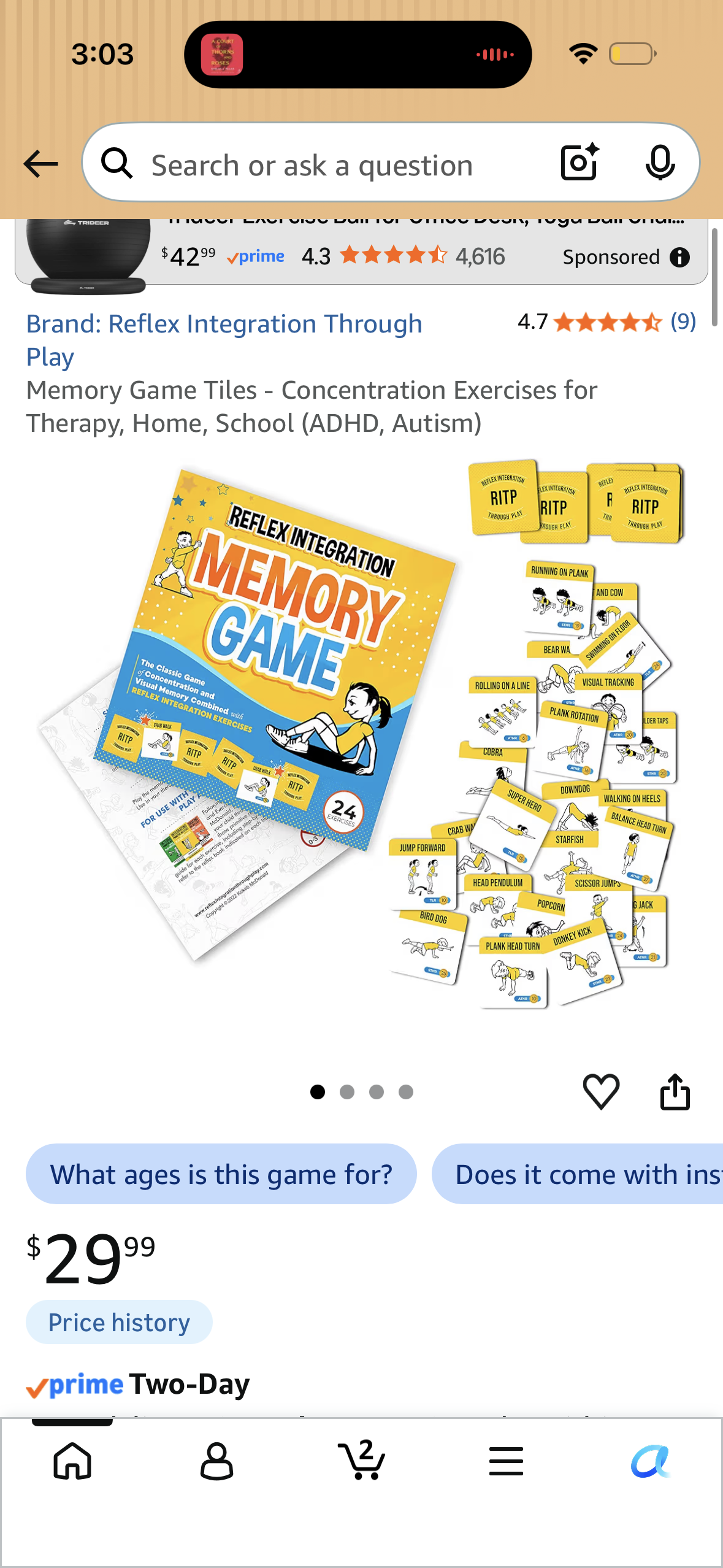 Memory Game Tiles - Concentration Exercises for Therapy, Home, School (ADHD, Autism)