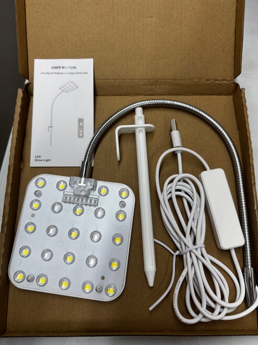 APLANT Grow Lights for Indoor Plants, Full Spectrum Plant Lamp, 4-Level Dimmable, 6/12/16 Hrs Timer for Succulents, Small Plant, Pot LED Plant Lights for Indoor Growing, No Adapters, Bluish White