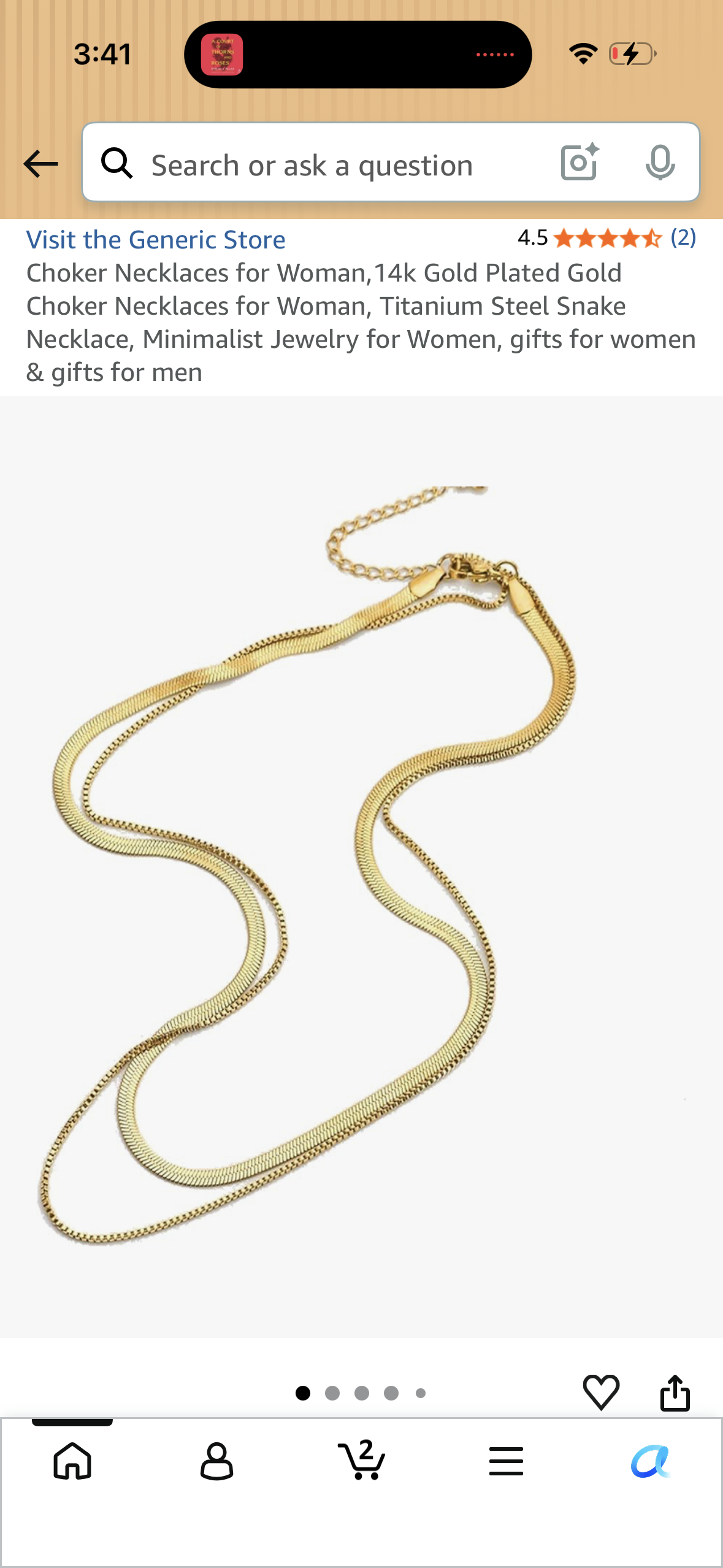 Choker Necklaces for Woman,14k Gold Plated Gold Choker Necklaces for Woman, Titanium Steel Snake Necklace, Minimalist Jewelry for Women, gifts for women & gifts for men
