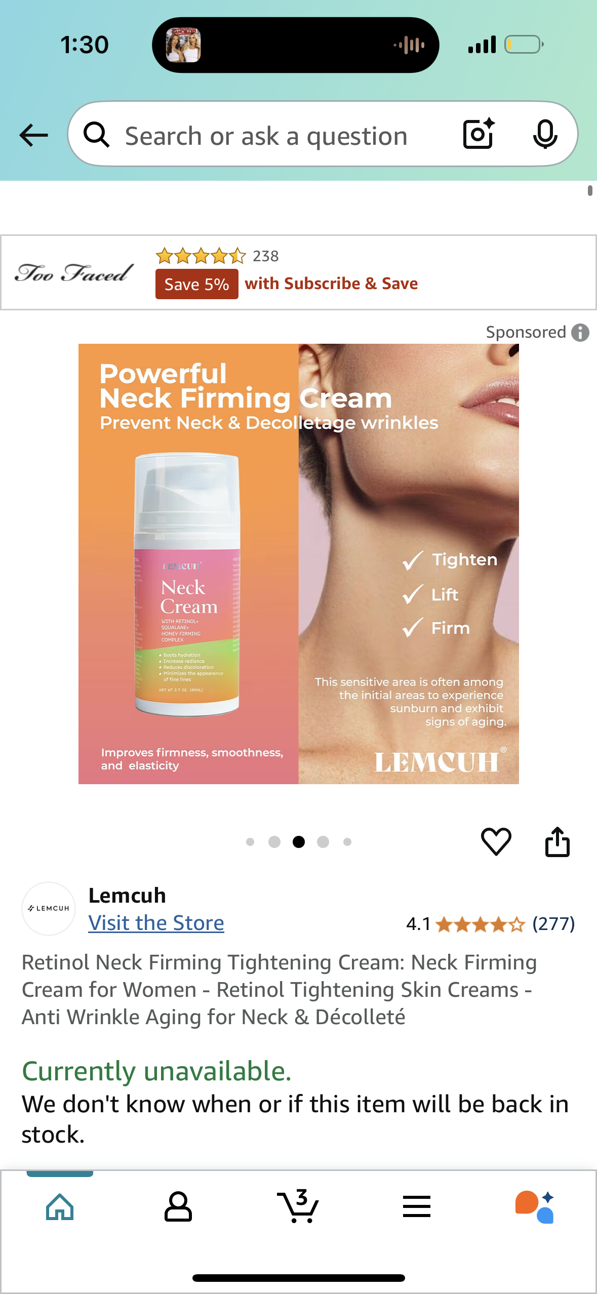 Retinol Neck Firming Tightening Cream: Neck Firming Cream for Women - Retinol Tightening Skin Creams - Anti Wrinkle Aging for Neck & Décolleté
