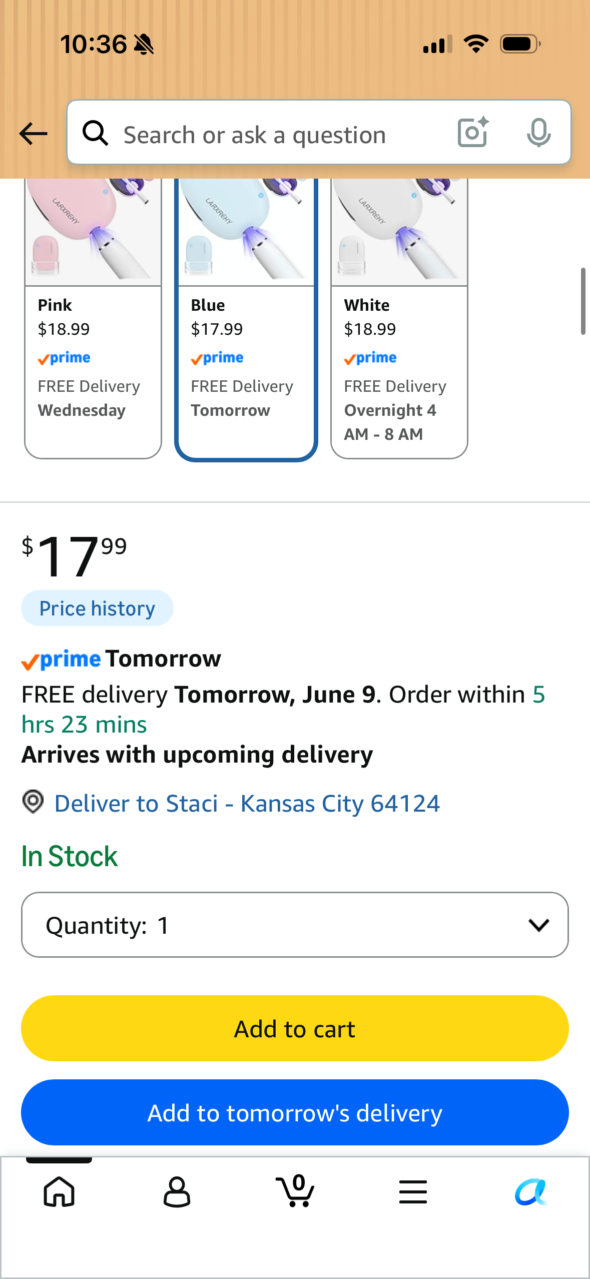LVNJEISHX Rechargeable Portable Toothbrush Case with Stand, Travel Toothbrush Holder Compatible with Electric and Manual Brushes, Blue