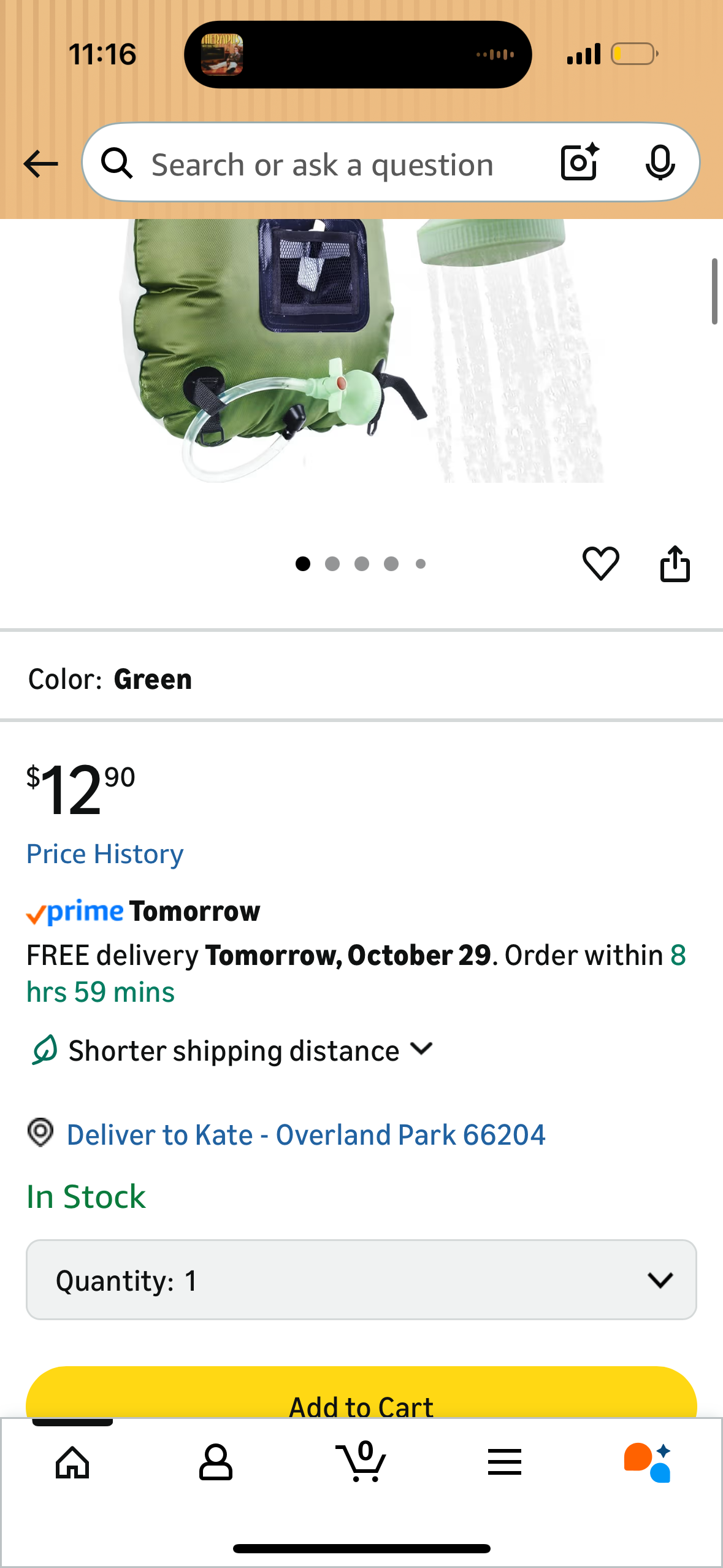 Solar Shower Bag, RISEPRO 5 gallons/20L Solar Heating Premium Camping Shower Bag Hot Water with Temperature 45°C Removable Hose on/Off Switchable Shower Head Hiking Climbing Summer Shower K8