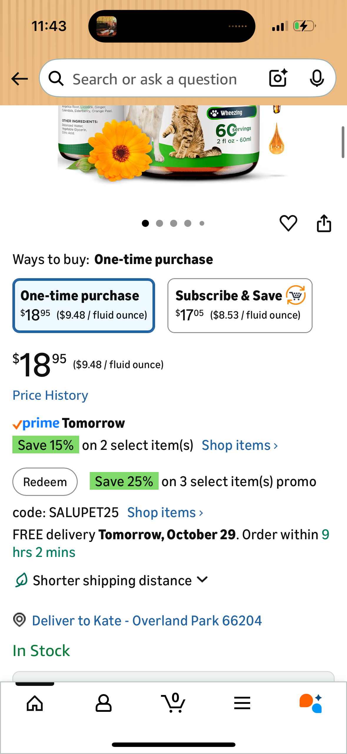 Kennel Cough Medicine for Dogs – Help with Allergies & Sneezing – Liquid Cough Suppressant for Dogs and Cats of All Ages – Herbal Supplement: Mullein Leaf, Angelica Root, Ginger, Calendula – 2 Oz