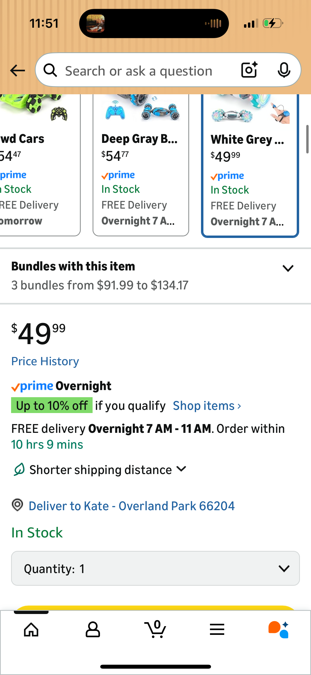 PREPOP Gesture Sensing RC Stunt Car, Birthday for Age 6 7 8-12 13+ Year Old Boys - Cool Toys for Kids, Hand Controlled Remote Control Twist Vehicle with Lights & Music, 4WD Rotating