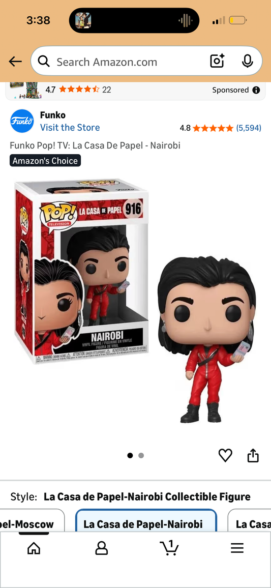 Funko Pop! TV: La Casa De Papel - Nairobi