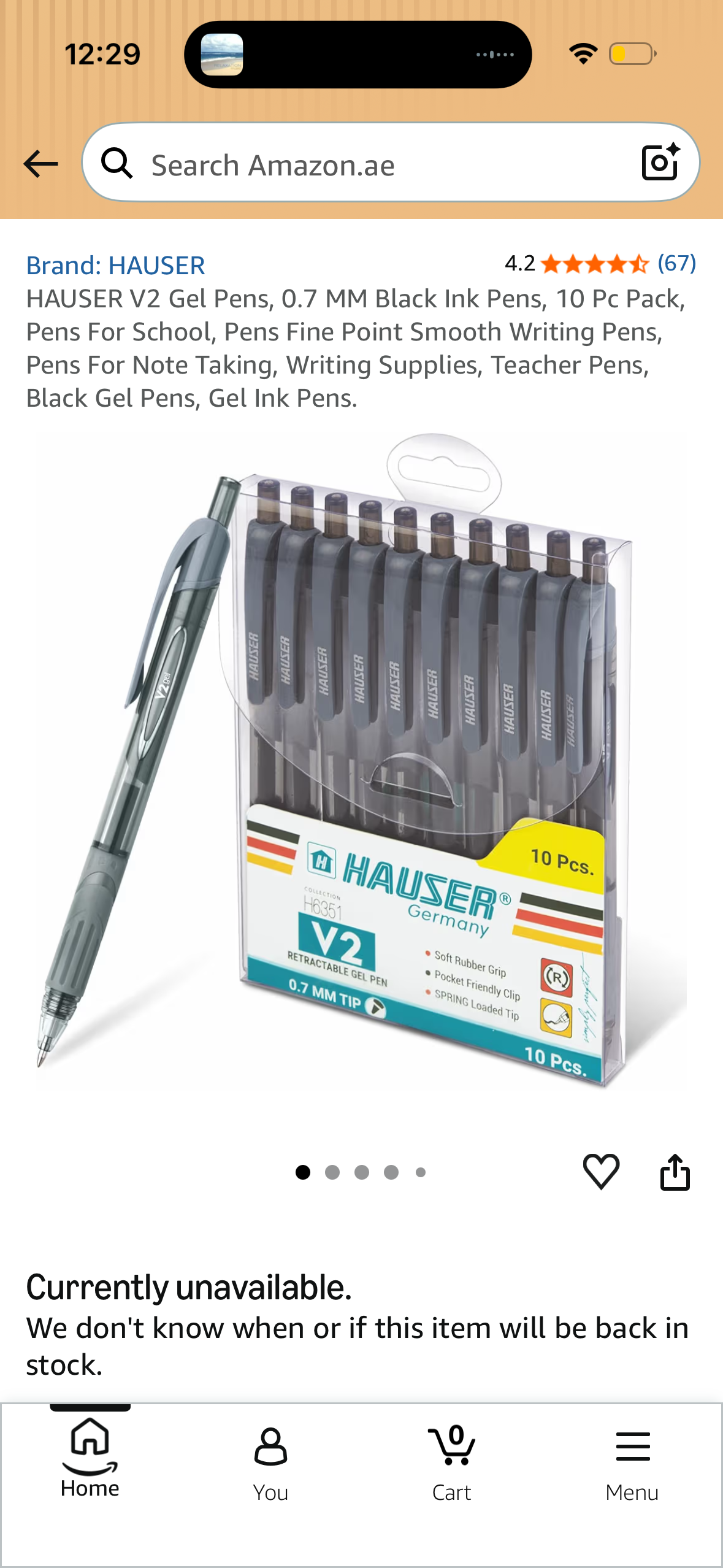 HAUSER V2 Gel Pens, 0.7 MM Black Ink Pens, 10 Pc Pack, Pens For School, Pens Fine Point Smooth Writing Pens, Pens For Note Taking, Writing Supplies, Teacher Pens, Black Gel Pens, Gel Ink Pens.