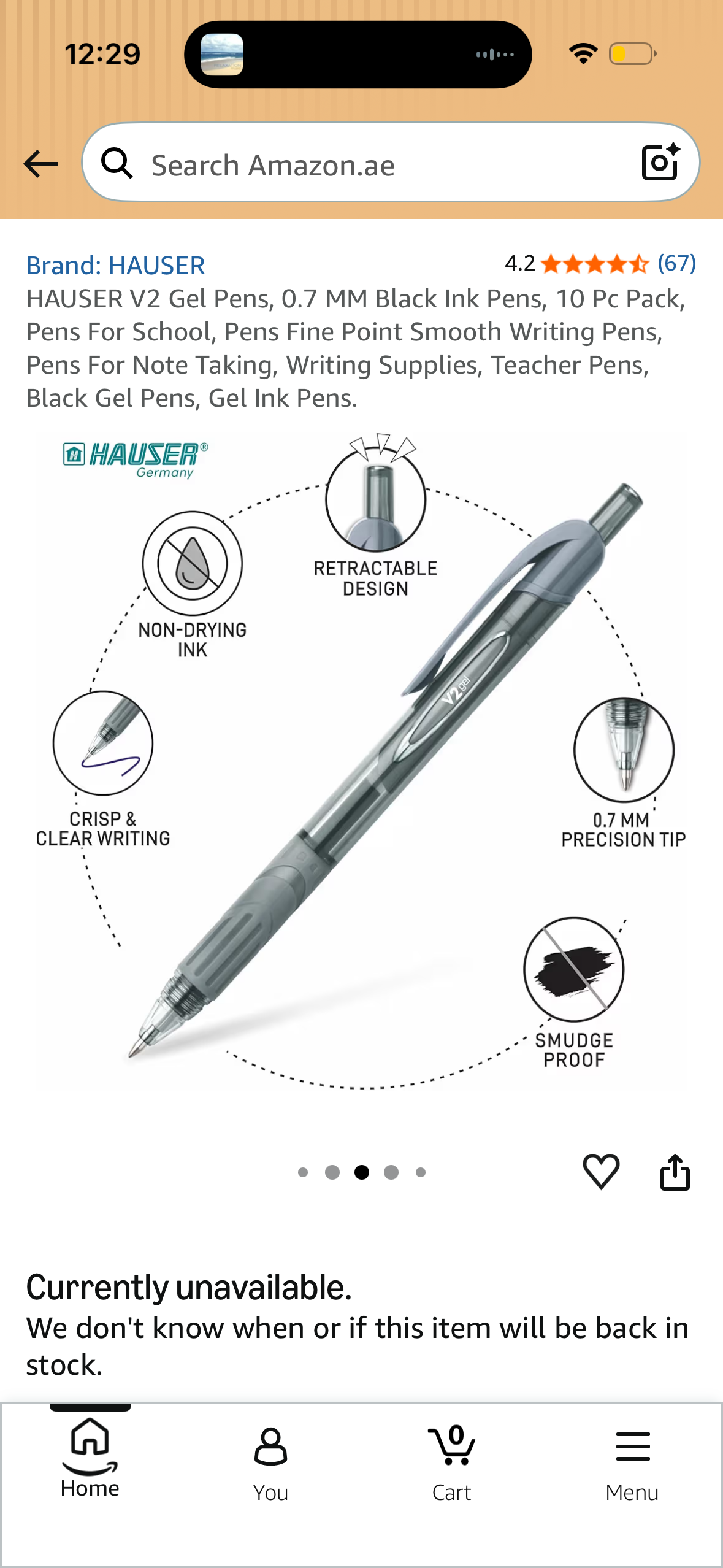 HAUSER V2 Gel Pens, 0.7 MM Black Ink Pens, 10 Pc Pack, Pens For School, Pens Fine Point Smooth Writing Pens, Pens For Note Taking, Writing Supplies, Teacher Pens, Black Gel Pens, Gel Ink Pens.