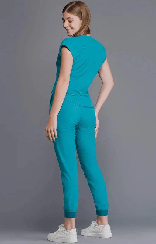 Kanaus | Beyond Women Scrubs Set, Teal (Size Small)