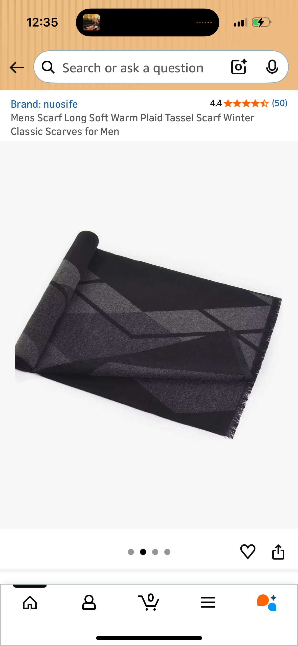 Mens Scarf Long Soft Warm Plaid Tassel Scarf Winter Classic Scarves for Men