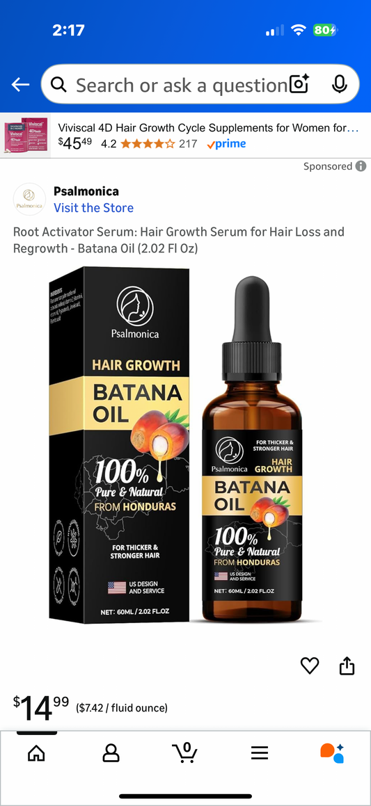 Root Activator Serum: Hair Growth Serum for Hair Loss and Regrowth - Batana Oil (2.02 Fl Oz
