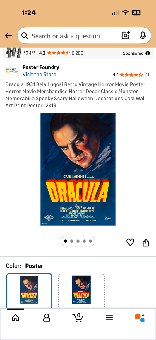 Dracula 1931 Bela Lugosi Retro Vintage Horror Movie Poster Horror Movie Merchandise Horror Decor Classic Monster Memorabilia Spooky Scary Halloween Decorations Cool Wall Art Print Poster 12x18
